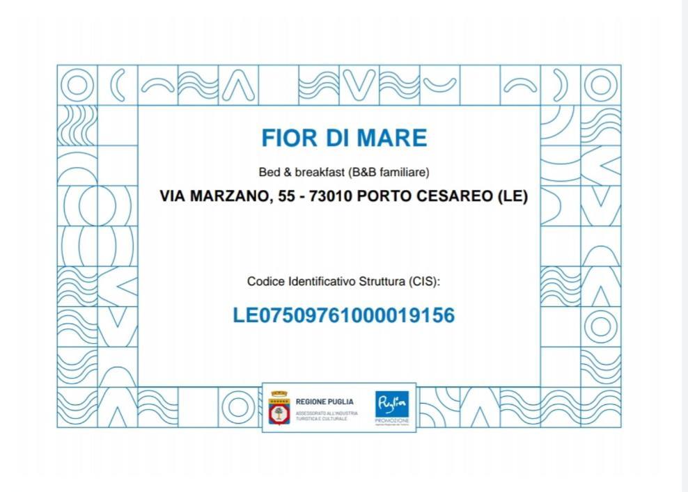 B&B Fior Di Mare Porto Cesareo Dış mekan fotoğraf